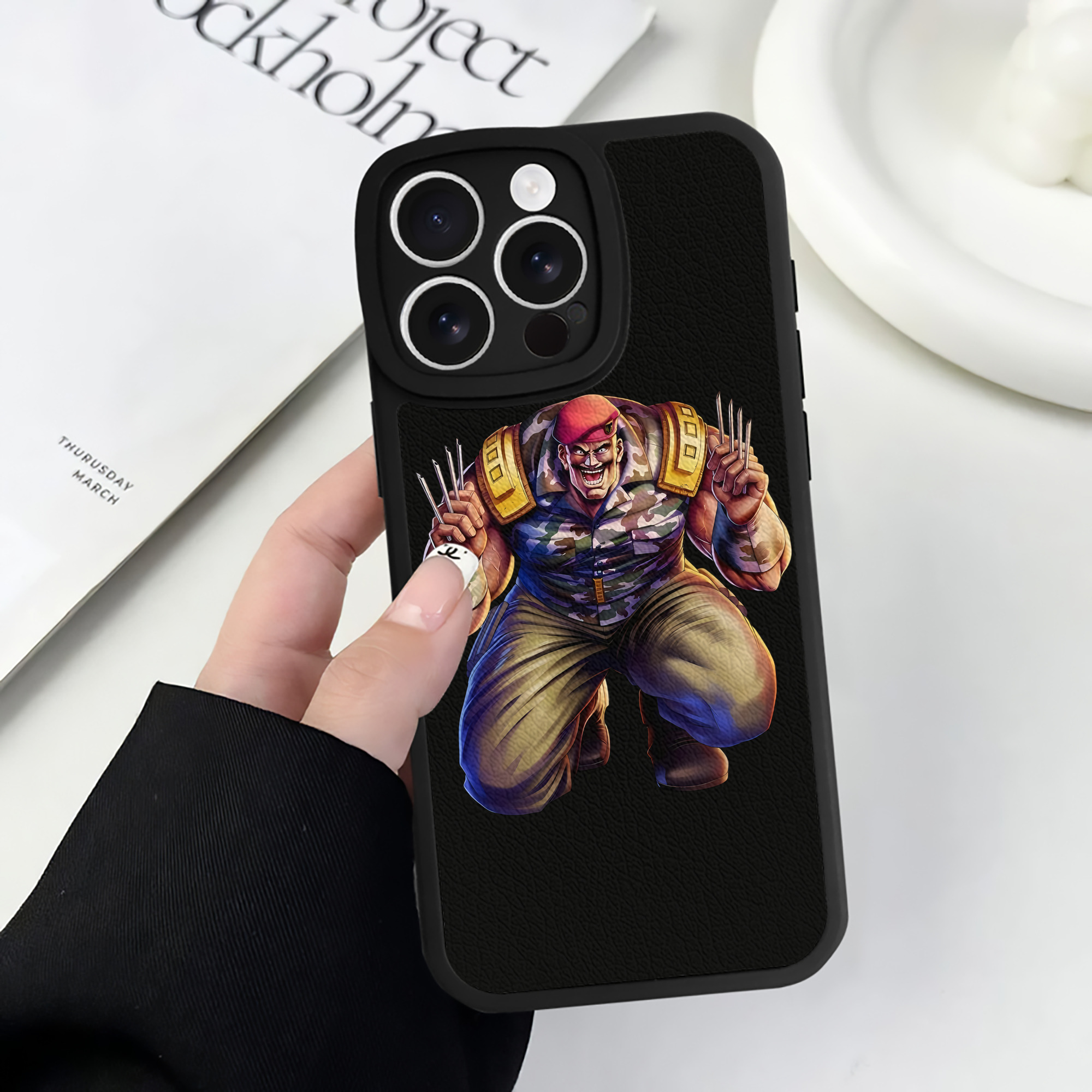 （画像用） 北斗の拳 Fist of the North Star 【iPhone 16シリーズ対応】シリコンスマホケース（レザー調） 材質：シリコン